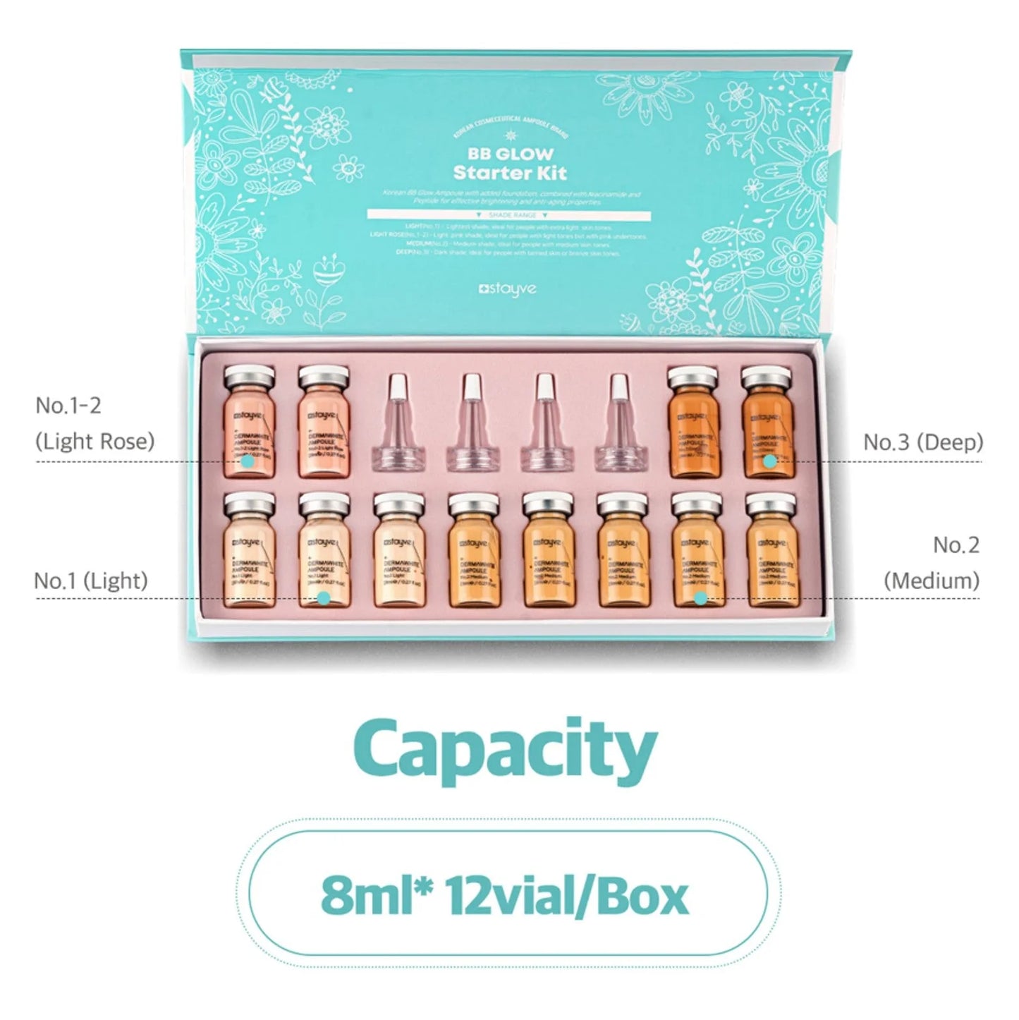 Stayve® BB Glow Starter Kit 12x8ml