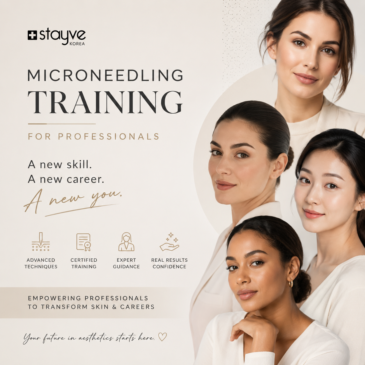 Stayve Microneedling MTS in Zürich 4 hours course in DE, FR, EN or ES