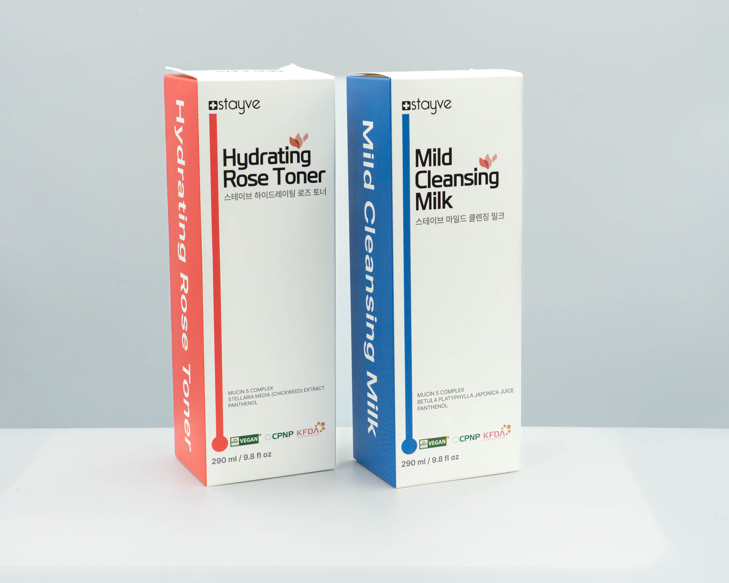 Stayve® Kit Cleasing Milk & Rose Toner 2x290ml