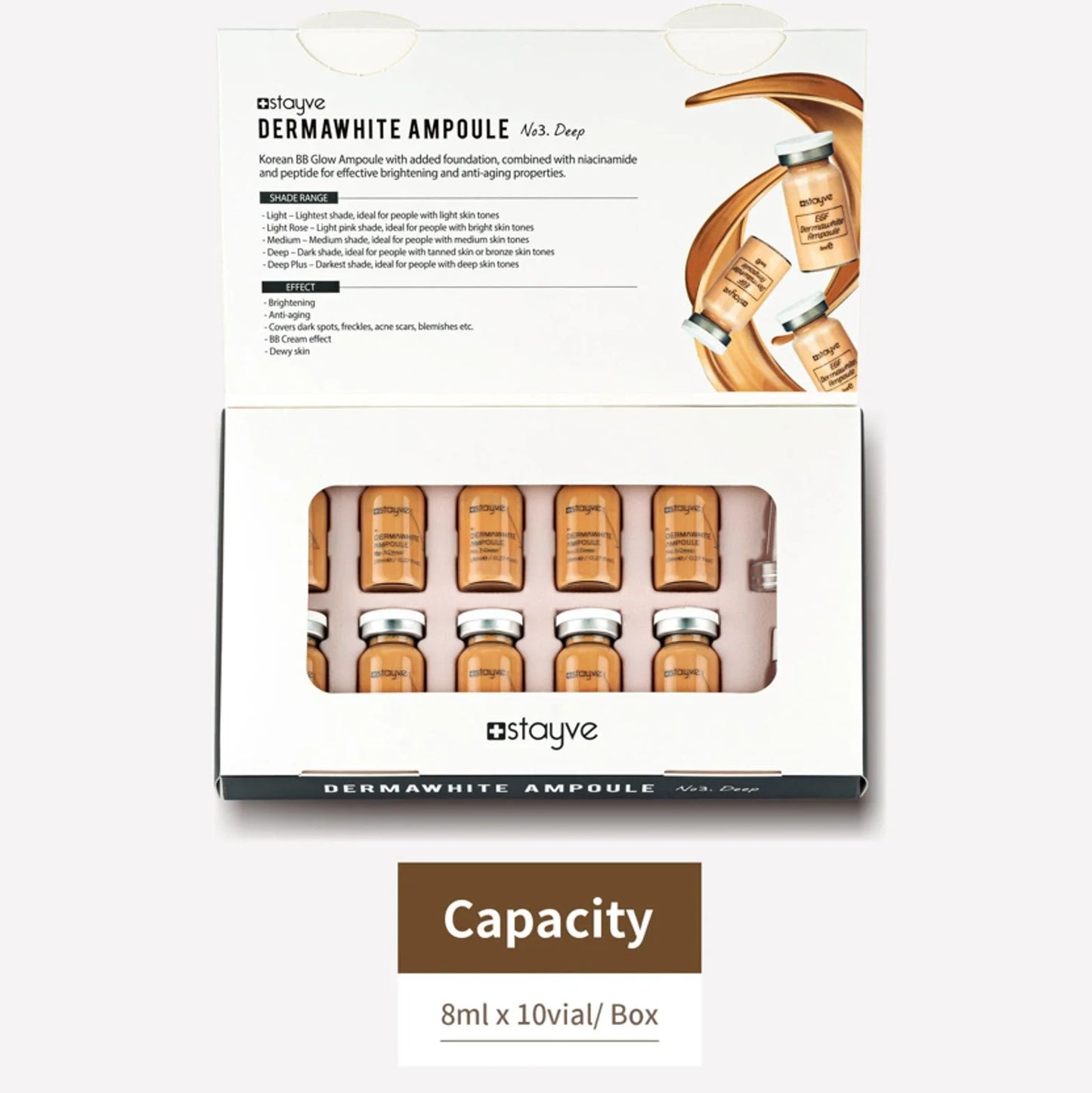 Stayve® Dermawhite No.3 Deep 10X8ml