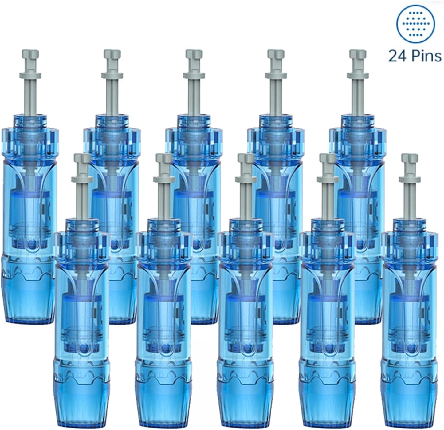 24-pin Replacement Cartridges fits Dr. Pen A8S, M8S, A11, A9  models(10 Pack)
