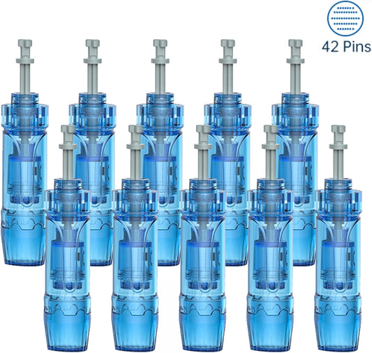 42-Pin Replacement Cartridges fits Dr. Pen A8S, M8S, A11, A9 models  (10 Pack)