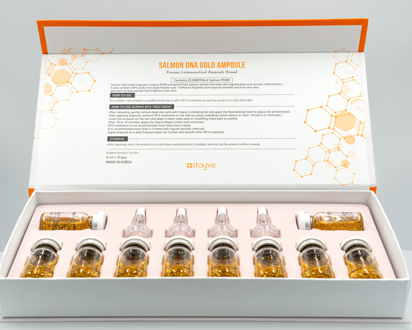 Stayve® Lachs-DNA Gold Ampulle 10 x 8 ml 