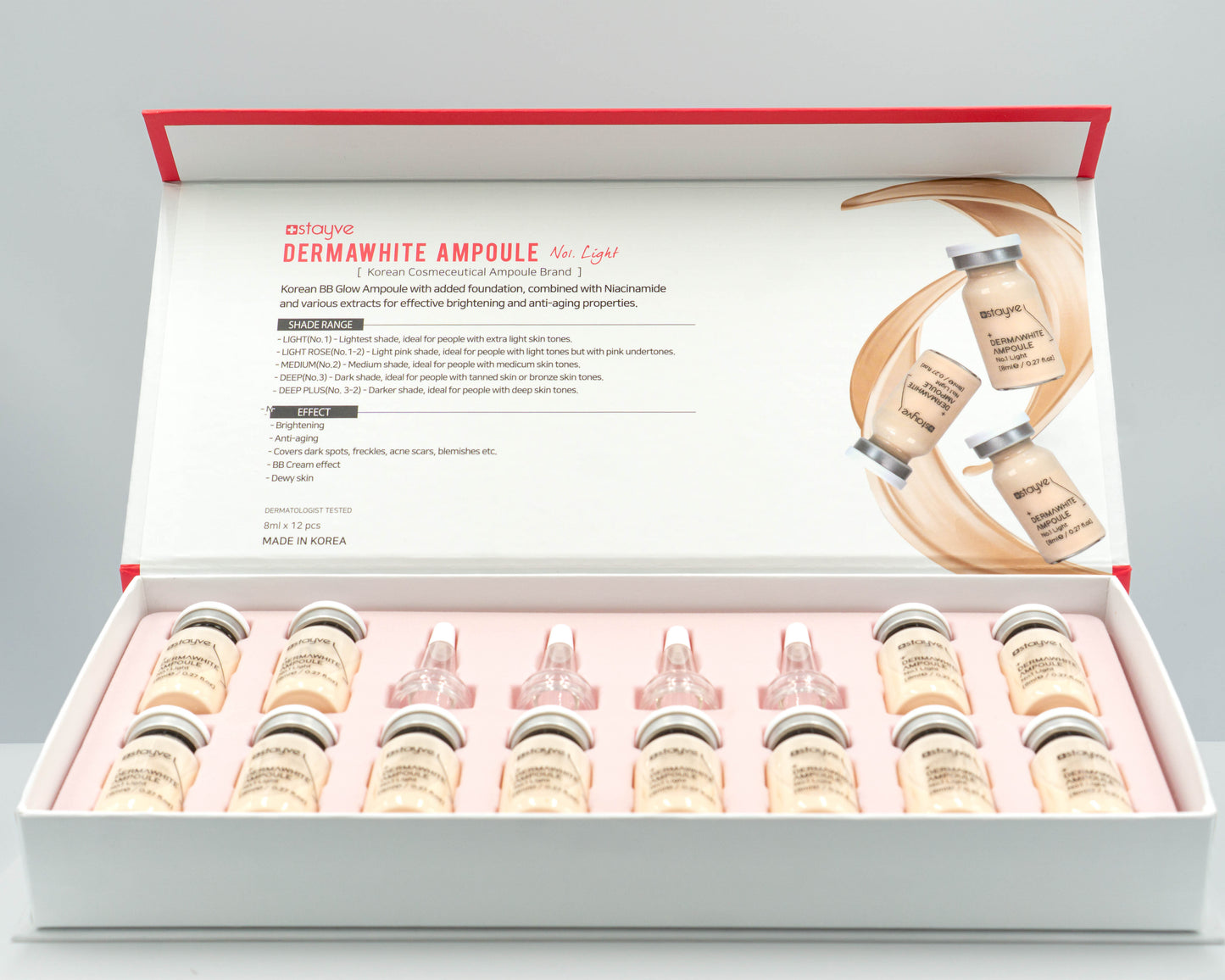 Stayve® Dermawhite No.1 Light 12x8ml