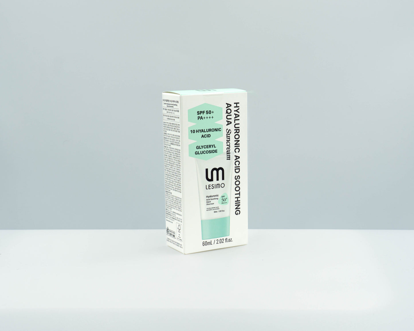 Lesimo Hyaluronsäure Beruhigende Aqua Sonnencreme LSF 50+ 60ml