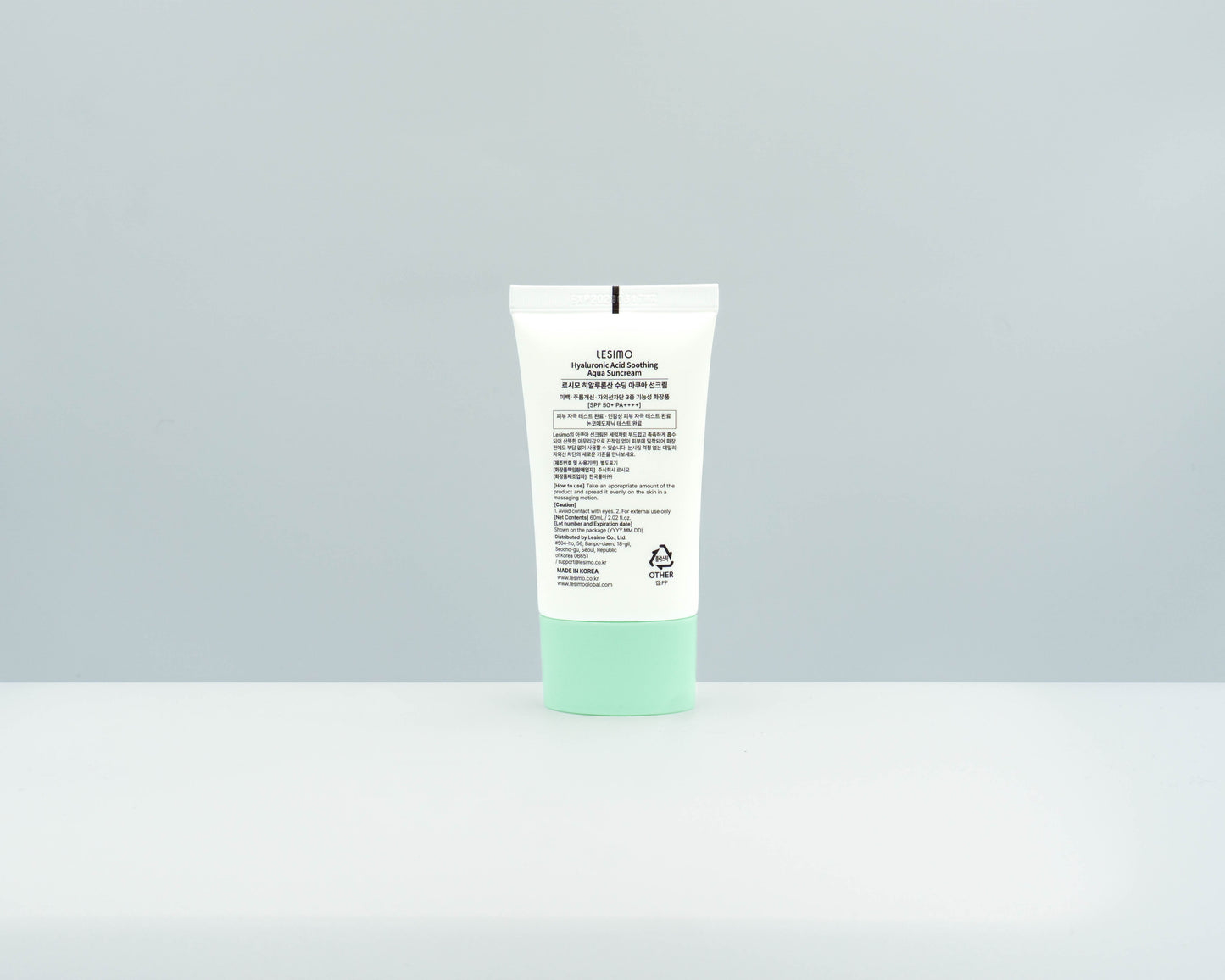 Lesimo Hyaluronsäure Beruhigende Aqua Sonnencreme LSF 50+ 60ml