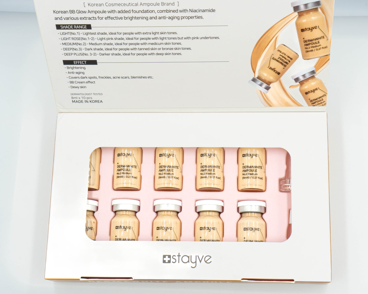 Stayve® Dermawhite No.2 Medium 10x8ml