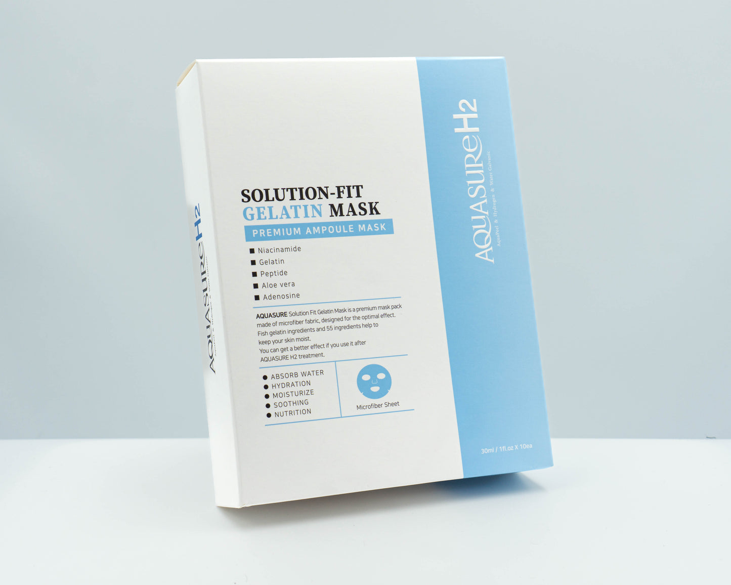 Aquasure H2 Gelatine-Maske – Intensive Feuchtigkeitspflege & Beruhigung – 10 Masken
