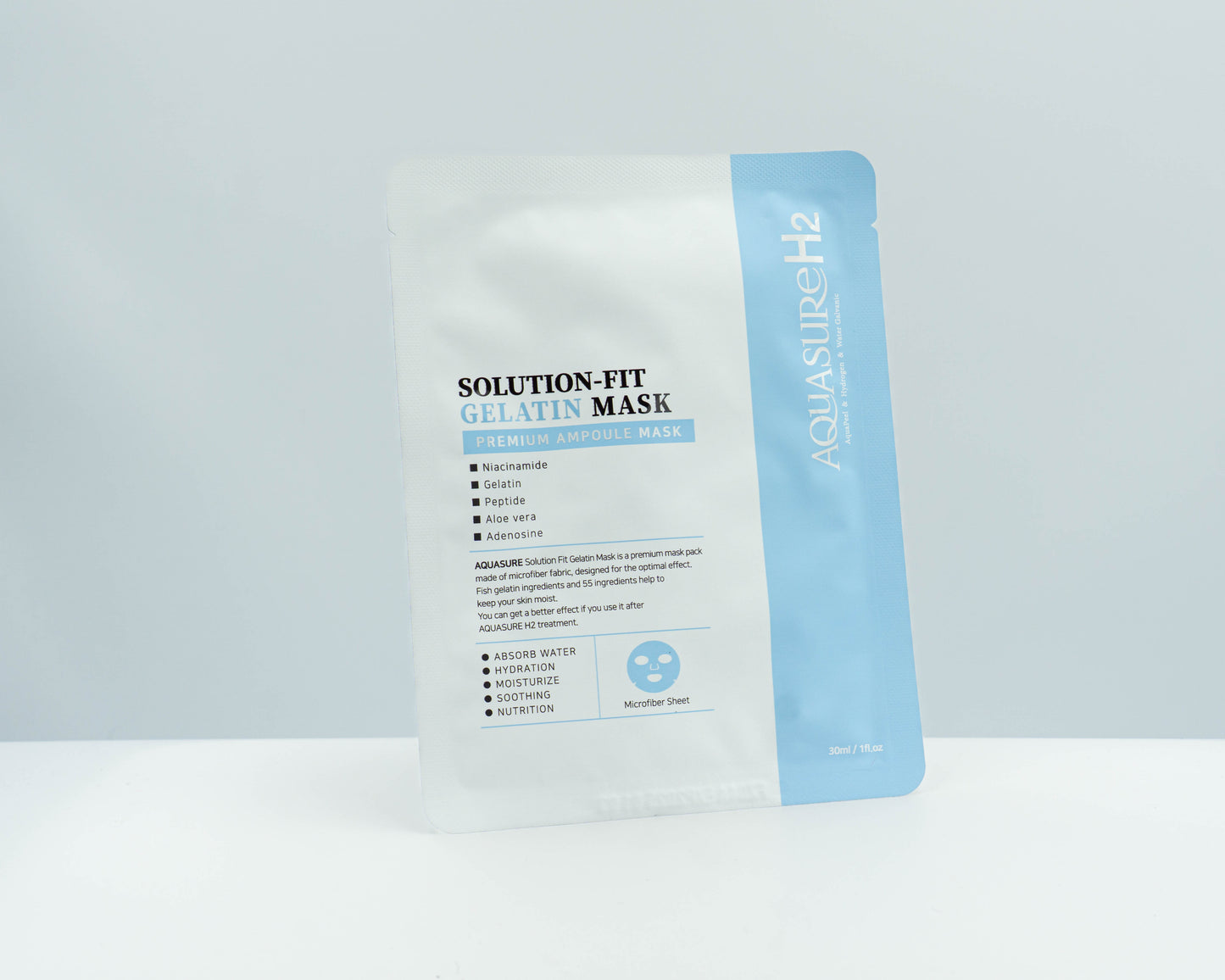 Aquasure H2 Gelatine-Maske – Intensive Feuchtigkeitspflege & Beruhigung – 10 Masken