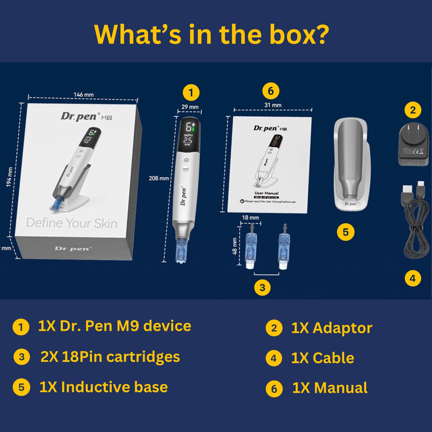 Dr. Pen M9 - Package Contents