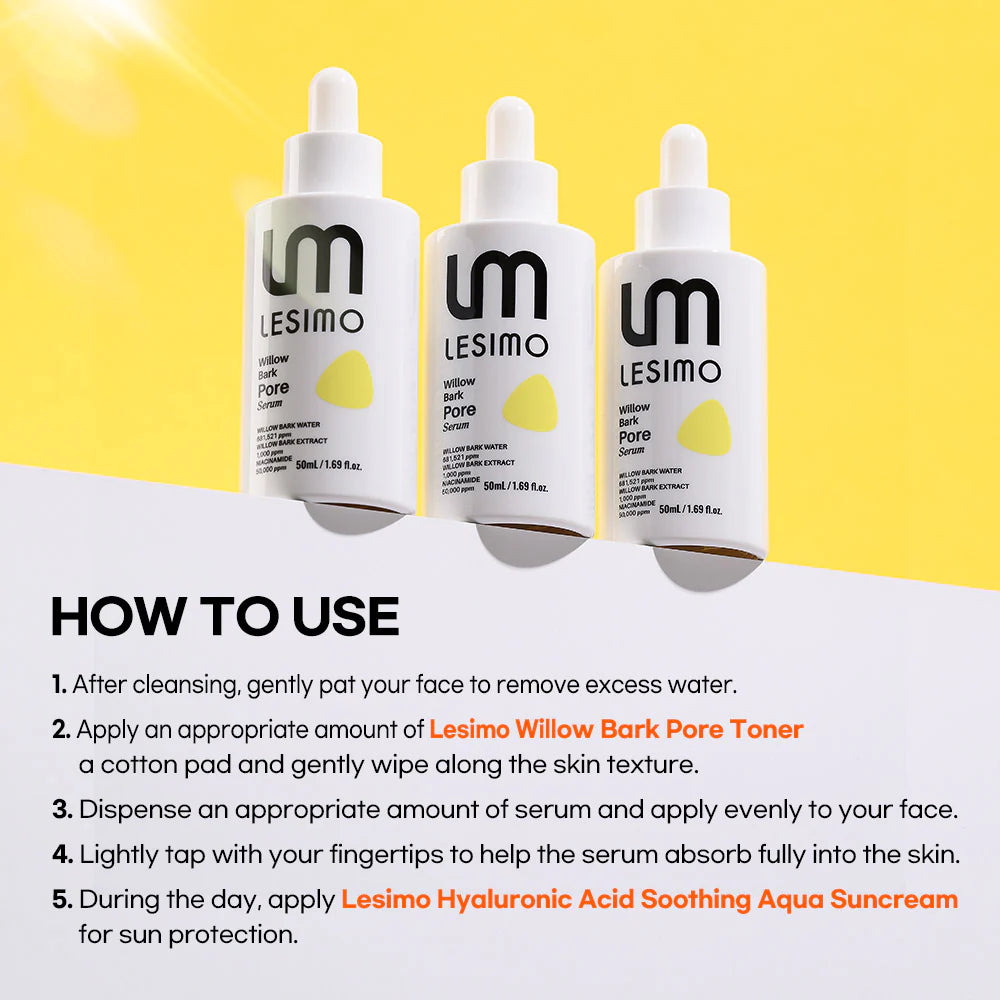 Lesimo Willow Bark Pore Serum for pores, bumps & texture 50ml
