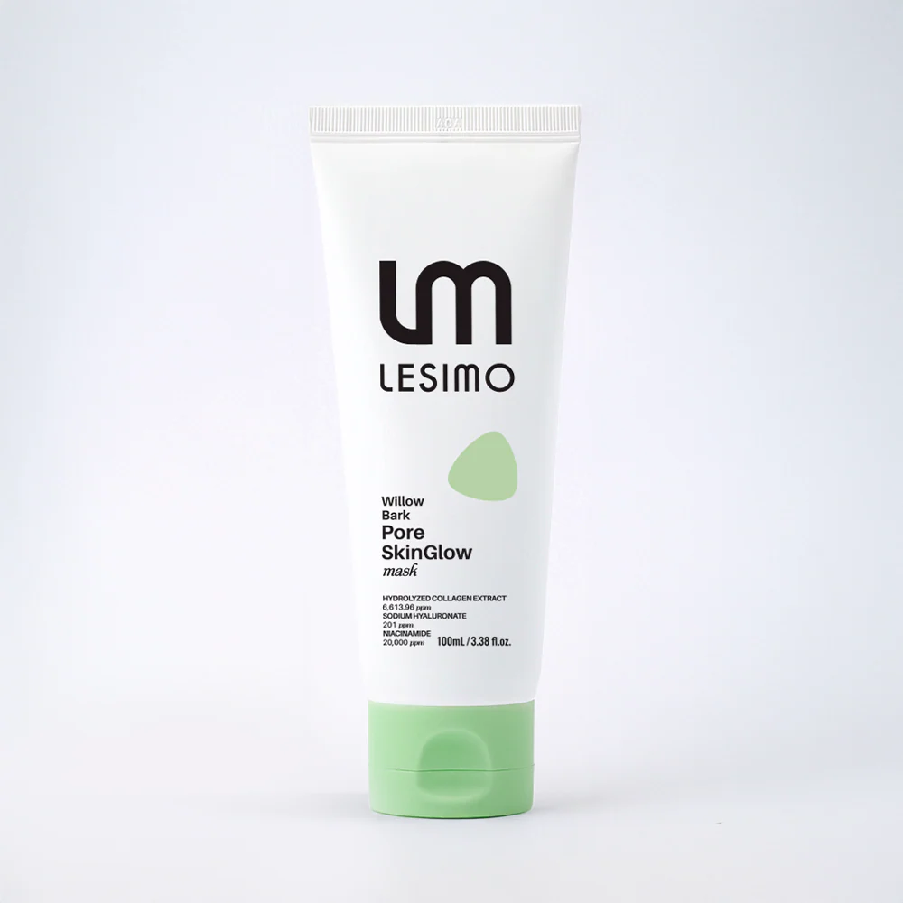Lesimo Willow Bark SkinGlow Mask – Pore-Lifting Peel-Off 100ml