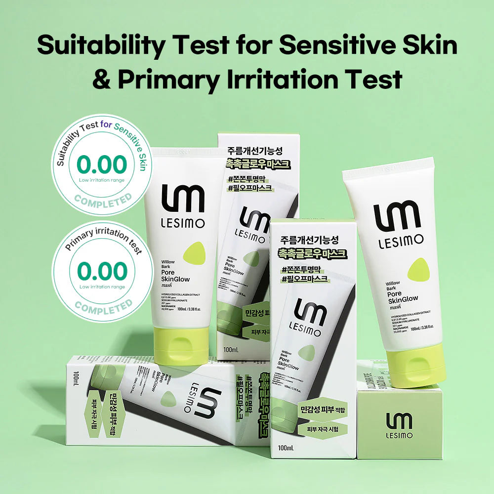 Lesimo Willow Bark SkinGlow Mask – Pore-Lifting Peel-Off 100ml