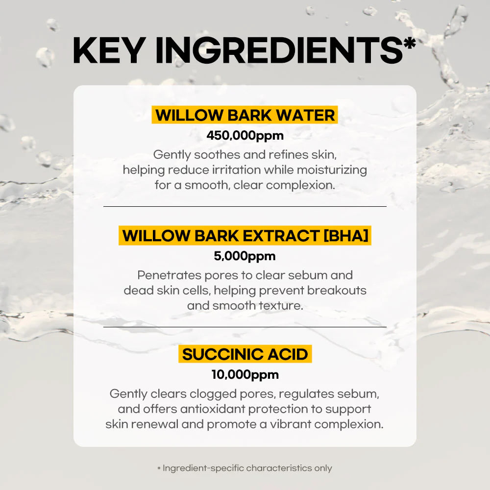 Lesimo Willow Bark Pore Toner - Pore Care & Oil Control 250ml